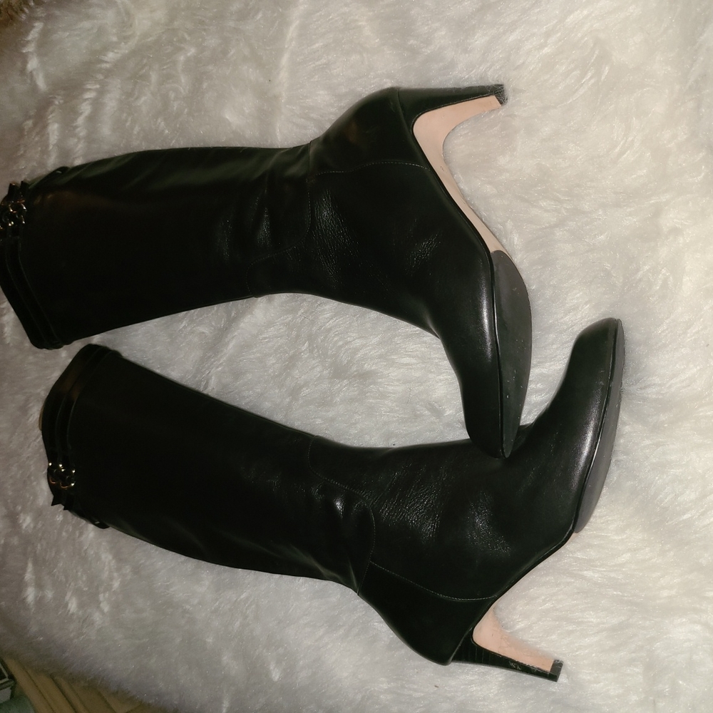 Cole Haan Black Heeled Boots